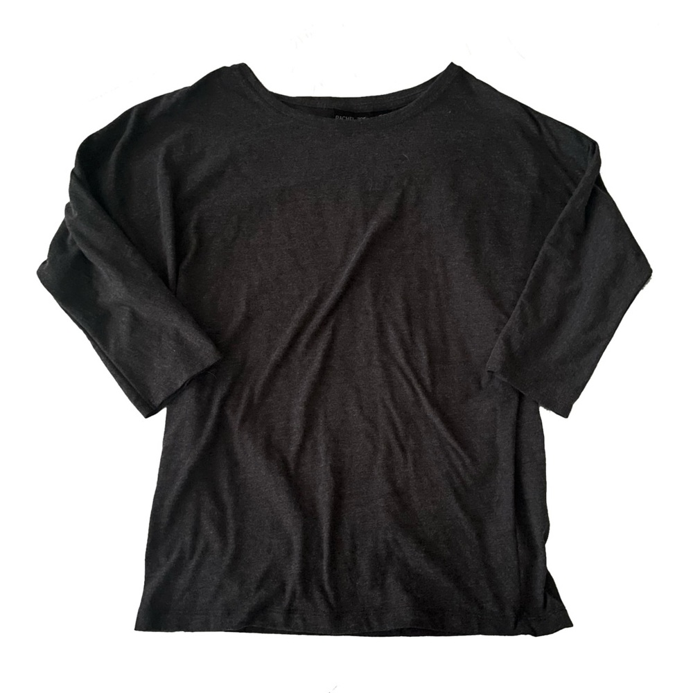 Rachel Zoe Dark Gray 3/4 Sleeve Top